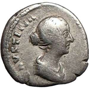  FAUSTINA II Marcus Aurelius Wife SILVER Ancient Roman Coin 