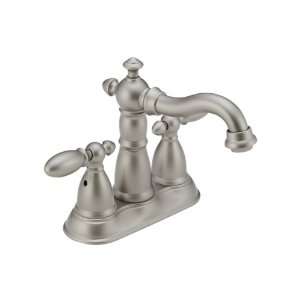    Handle Centerset Lavatory Faucet with Metal Pop Up, Brushed Nickel