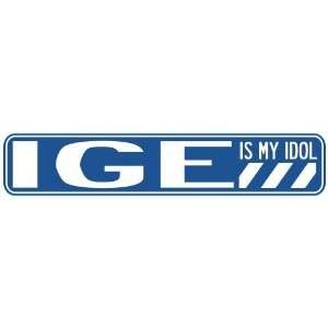   IGE IS MY IDOL STREET SIGN