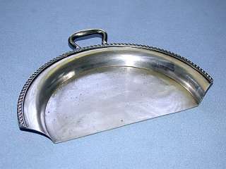 Antique Silver Poole Table Crumbs Silent Butler Pan  