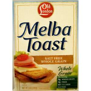 Old London Whole Grain Unsalted Melba Toast 5 oz.  Grocery 