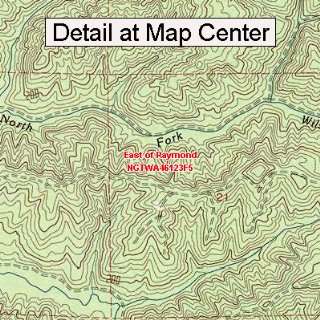 USGS Topographic Quadrangle Map   East of Raymond, Washington (Folded 
