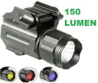 150 LUMEN LED SUB COMPACT PIISTOL FLASH LIGHT WITH QUICK RELEASE 