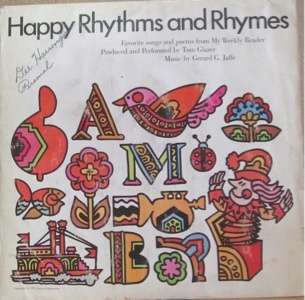 TOM GLAZER, HAPPY RHYTHMS AND RHYMES   LP & BOOKLET  