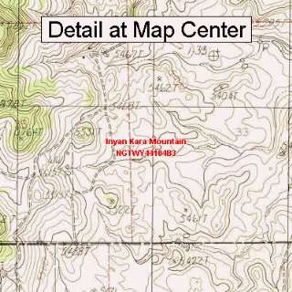  USGS Topographic Quadrangle Map   Inyan Kara Mountain 