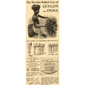  1897 Ad Ceylon Sri Lanka India Tea Suez Canal Beverage 