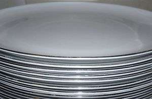 Corning CENTURA Coupe 10 Platinum Rim DINNER PLATE  