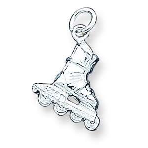  Sterling Silver Inline Skate Charm Jewelry