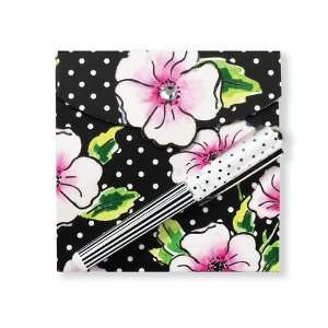  Fresh Blooms Black Matchbook Pad with Pen
