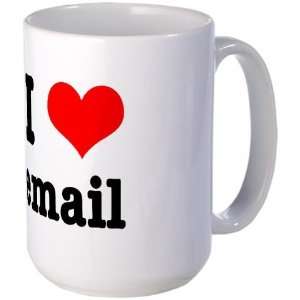  I Heart Love Email Internet Large Mug by  