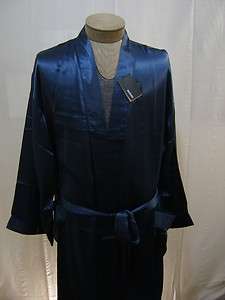 New Luxury Murano 100% Washable Silk Mens M Robe Pajamas Bathrobe Gown 