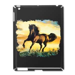  iPad 2 Case Black of Horse at Sunset 