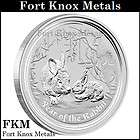2011 Lunar Rabbit 2 oz. .999 Fine Silver Coin Australia New From Mint 