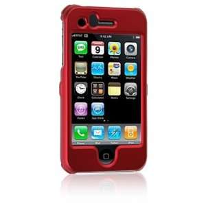 Apple iPhone 3G Premium Polycarbonate Red Rubberize Textured Snap On 