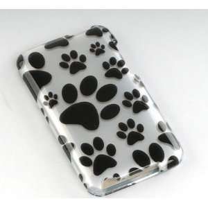  Ipod Touch 2 Crystal Phone Case White Dog Paws 