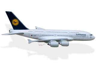 Airbus A380 Lufthansa Wood Desktop Airplane Model  