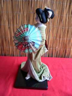 43cm NISHI Japanese GEISHA DOLL w/ KASA Umbrella  