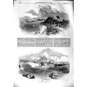  1851 MARGATE ENGLAND BROADSTAIRS BEACH SEASIDE BOATS