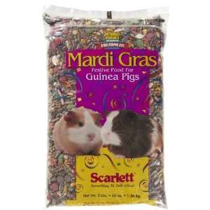  Scarlett Mardi Grass Guinea Pig Treat Mix   3 lb Pet 