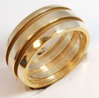 Tiffany & Co. 18k Solid Yellow Gold Ring Heavy Sz 8  