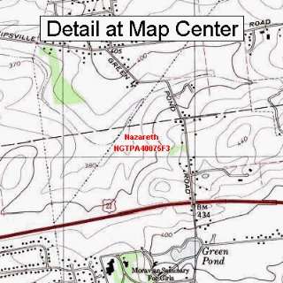  USGS Topographic Quadrangle Map   Nazareth, Pennsylvania 