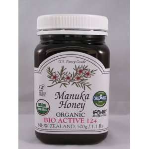 Manuka Honey Organic, 12+, 1 Pound Jar Grocery & Gourmet Food