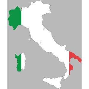 Italy map Sticker Decal