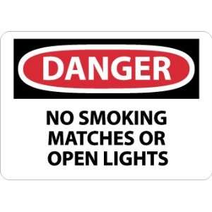  SIGNS NO SMOKING MATCHES OR OPEN LIGHTS