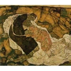  oil paintings   Egon Schiele   24 x 20 inches   death and the maiden 