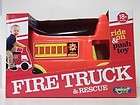AMLOID FIRE TRUCK & RESCUE Ride On & Push Toy W/ Storage For Toddlers 