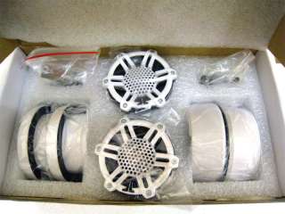 M100 CT SG WH   JL AUDIO 1 WHITE SILK DOME MARINE TWEETERS WITH 