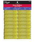 DIANE #538 11/16 YELLOW HAIR MESH ROLLERS 16 PACK