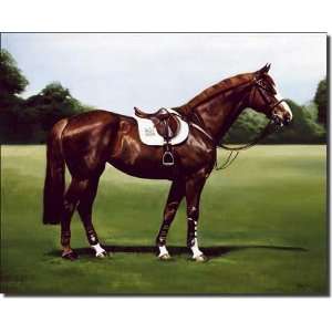 Jumper Portrait by Janet Crawford   Equine Horse Art Ceramic Accent 