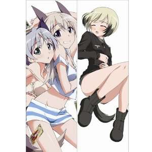 Japanese Anime Body Pillow Anime Strike Witches, 13.4x39.4 Double 