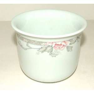   Floral Porcelain Cache Pot Marked FTD Made In China 