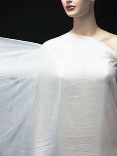 Silk Cotton Lining Fabric Super Comfy White Yardage  