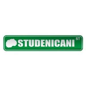     STUDENICANI ST  STREET SIGN CITY MACEDONIA