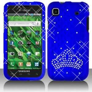  Premium   Samsung T959/Vibrant Crown Diamond Rubber Blue 