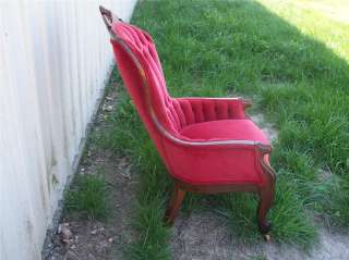 Walnut Victorian Armchair /Parlor Chair  