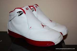 Nike Air Jordan OG XVIII 18 White Red 8.5 xii vi v iv  