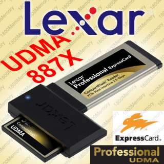 Lexar PRO UDMA ExpressCard Reader Compact Flash CF Card  