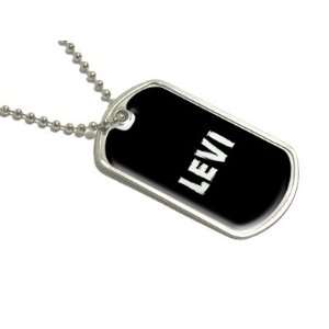  Levi   Name Military Dog Tag Luggage Keychain Automotive