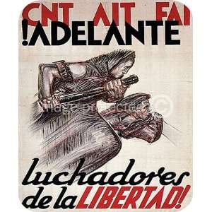  Adelante Luchadores De La Libertad Spanish WW2 MOUSE PAD 