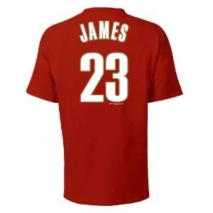   Cavaliers Lebron James Name and Number T Shirt