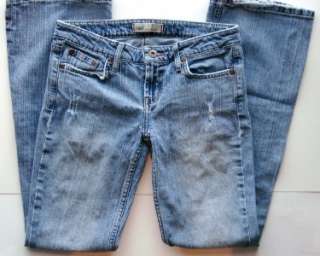 Lei Junior Girls Blue Denim Distressed Jeans size 3  