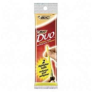  BIC RDHP21YW   Refill for Duo Highlighter, Chisel Tip 