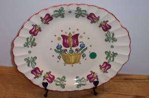 Vintage American Limoges Old Dutch Oval Serving Platter  