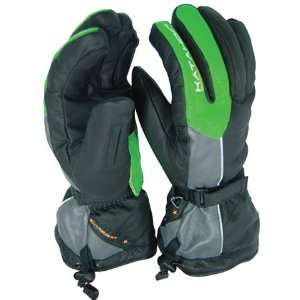  Kg Track Leather Gloves Green   Long   2x Automotive