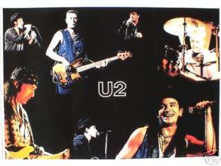 U2 COLLAGE OF CONCERT SHOTS POSTER FROM THAILAND  