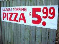 Large PIZZA BANNER WITH YOUR PRICE SIGN Outdoor  